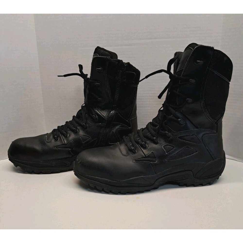 Reebok Rapid Response RB 8" Comp Toe Tactical Combat Boot Men’s Size 15W Black - Picture 3 of 7